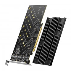 绿联CM465 PCI-E 4.0(16x) 转M.2 NVME 带散热硅胶+散热片