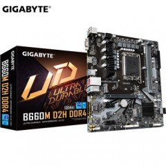 技嘉 B660M-D2H DDR4内存 12代CPU 2.5G网卡 游戏主板